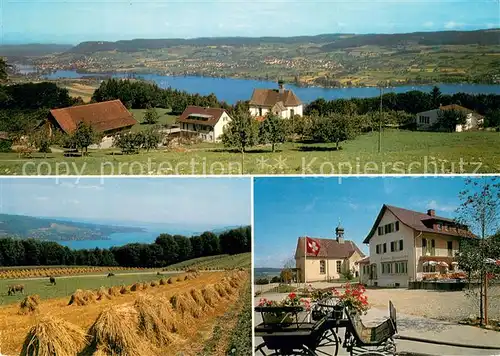 AK / Ansichtskarte Mammern Restaurant Klingenzellerhof Untersee Panorama Kirche Mammern