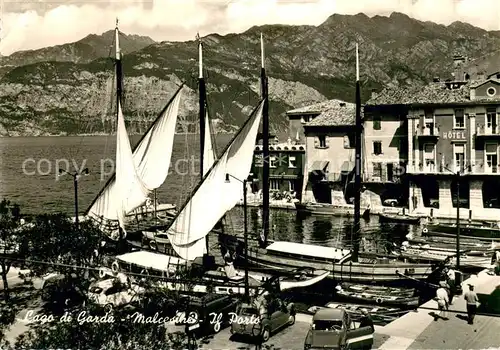 AK / Ansichtskarte Malcesine_Lago_di_Garda Il porto Malcesine_Lago_di_Garda