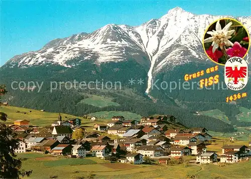 AK / Ansichtskarte Fiss_Tirol_AT mit Kaunergrat 