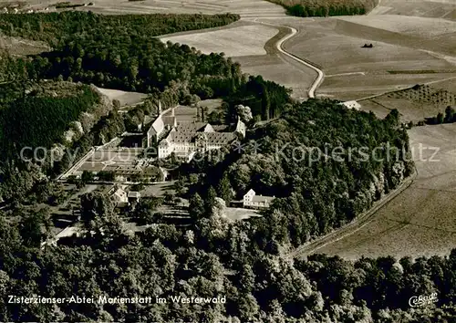 AK / Ansichtskarte Marienstatt_Westerwald Zisterzienser Abtei Marienstatt Fliegeraufnahme Marienstatt_Westerwald