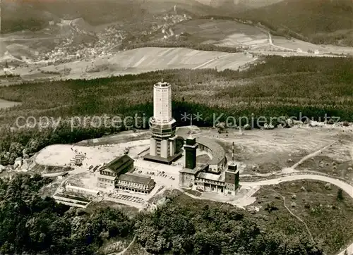 AK / Ansichtskarte Grosser_Feldberg_Taunus Fliegeraufnahme mit Fernseh und UKW Sender und Ober und Niederreifenberg Grosser_Feldberg_Taunus