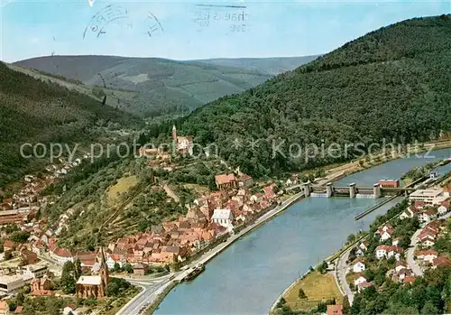 AK / Ansichtskarte Hirschhorn_Neckar Fliegeraufnahme Hirschhorn Neckar