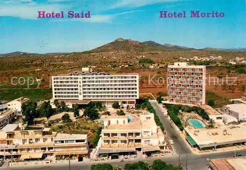 AK / Ansichtskarte Cala_Millor_Mallorca Hotel Said und Hotel Morito Fliegeraufnahme Cala_Millor_Mallorca