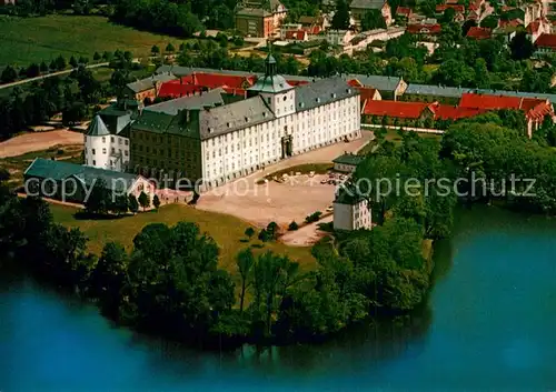 AK / Ansichtskarte Schleswig_Schlei Schloss Gottorf mit Burgsee Fliegeraufnahme Schleswig_Schlei