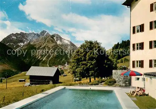 AK / Ansichtskarte Mittelberg_Kleinwalsertal Alpenhaus Walsertal Pool Mittelberg_Kleinwalsertal