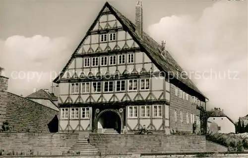 AK / Ansichtskarte Holzminden_Weser Altes Faehrhaus Holzminden Weser