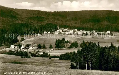 AK / Ansichtskarte Schoenegruend im Murgtal Panorama Schoenegruend