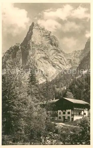 AK / Ansichtskarte Hinterbaerenbad mit Kaisergebirge Hinterbaerenbad