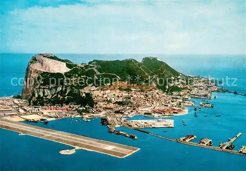 AK / Ansichtskarte Gibraltar Aerial View of Rock of Gibraltar Gibraltar