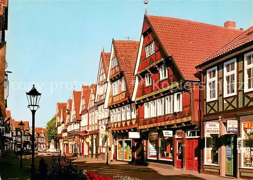 AK / Ansichtskarte Celle_Niedersachsen Schuhstrasse Celle_Niedersachsen