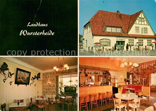 AK / Ansichtskarte Nordholz_Bremerhaven Landhaus Wursterheide Gastraeume Bar Nordholz Bremerhaven