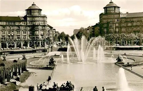 AK / Ansichtskarte Mannheim Blick vom Wasserturm zur Augusta Anlage Mannheim