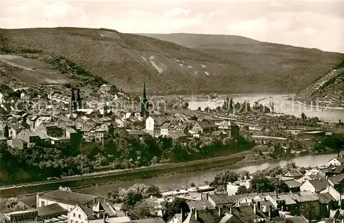 AK / Ansichtskarte Bingen_Rhein Fliegeraufnahme mit Blick nach Bingerbrueck und dem Maeuseturm Bingen Rhein