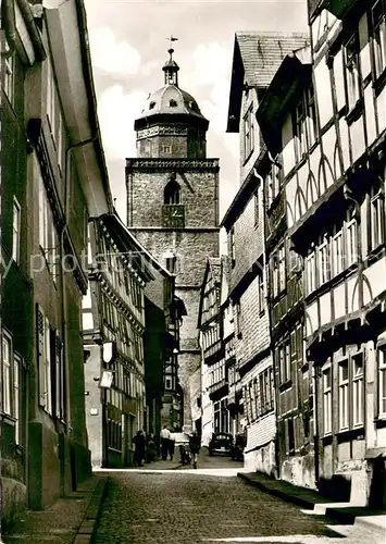 AK / Ansichtskarte Alsfeld Obere Fuldergasse Altstadt Turm Alsfeld