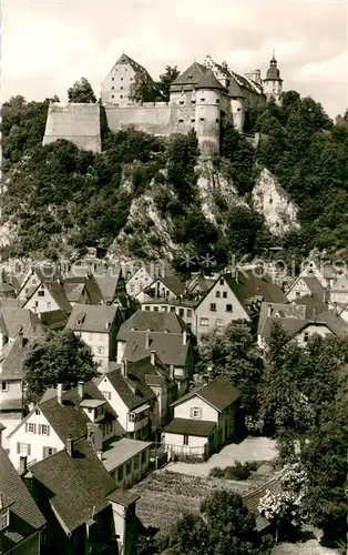 AK / Ansichtskarte Brenz_Sontheim Heidenheim Brenz m. Schloss Hellenstein Brenz Sontheim