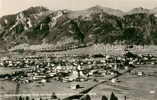 AK / Ansichtskarte Breitenwang_Tirol Gesamtansicht m. Gaichtspitze u. Hahnenkamm Breitenwang Tirol