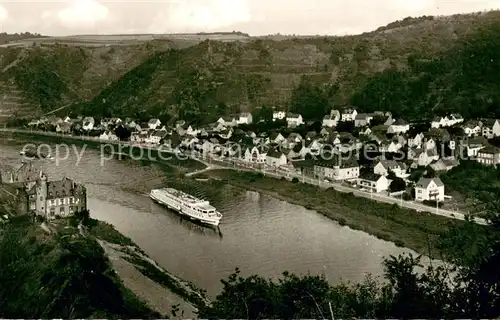 AK / Ansichtskarte Niederfell_Mosel Gasthaus Gries Pension Panorama Rheindampfer 