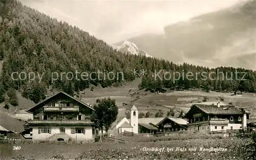 AK / Ansichtskarte Grossdorf_Kals mit Kendlspitze Grossdorf Kals