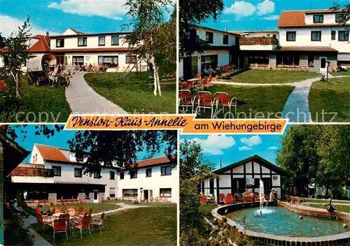 AK / Ansichtskarte Bad_Holzhausen_Luebbecke Pension Haus Annelie Park Liegewiese Brunnen Bad_Holzhausen_Luebbecke