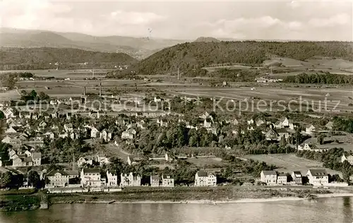 AK / Ansichtskarte Bad_Kripp Fliegeraufnahme Teilansicht m. Linz a. Rhein Bad_Kripp