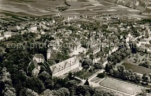 AK / Ansichtskarte Weikersheim Fliegeraufnahme Stadt u. Schloss Weikersheim Weikersheim