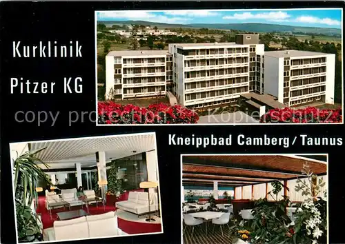 AK / Ansichtskarte Bad_Camberg Hohenfeld Klinik Pitzer KG Kurklinik Kneipp Heilbad Bad_Camberg