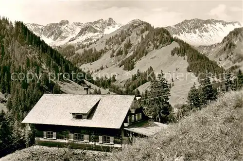 AK / Ansichtskarte Mittelberg_Kleinwalsertal Alpenwaldhuette Aussenansicht Mittelberg_Kleinwalsertal