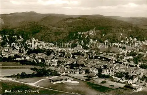 AK / Ansichtskarte Bad_Sachsa_Harz Fliegeraufnahme Totalansicht Bad_Sachsa_Harz