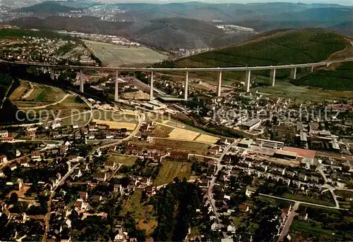 AK / Ansichtskarte Eiserfeld_Siegen Fliegeraufnahme mit Siegtal Bruecke 