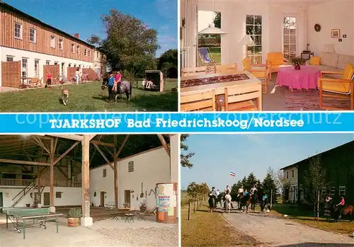 AK / Ansichtskarte Friedrichskoog_Nordseebad Tjarkshof Reiterhof und Ferienwohnungen Details Friedrichskoog_Nordseebad