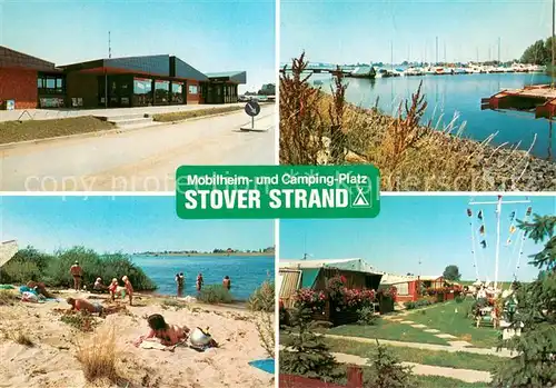 AK / Ansichtskarte Drage_Elbe Mobilheim und Camping Platz Stover Strand Bootshafen Restaurant Drage_Elbe