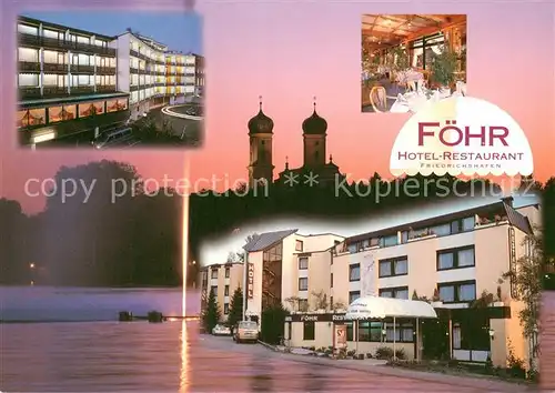 AK / Ansichtskarte Friedrichshafen_Bodensee Hotel Restaurant Foehr Friedrichshafen Bodensee
