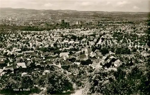 AK / Ansichtskarte Weil_am_Rhein Stadtpanorama Weil_am_Rhein