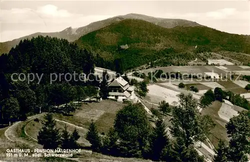 AK / Ansichtskarte Neuenweg Gasthaus und Pension Haldenhof Fliegeraufnahme Neuenweg