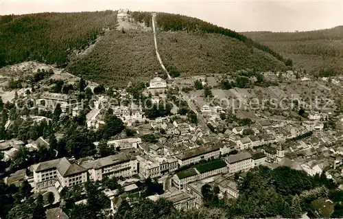 AK / Ansichtskarte Wildbad_Schwarzwald Fliegeraufnahme mit Sommerberg Wildbad_Schwarzwald