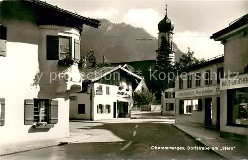 AK / Ansichtskarte Oberammergau Dorfstrasse am Stern Oberammergau