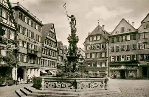 AK / Ansichtskarte Tuebingen Marktbrunnen Marktplatz Tuebingen