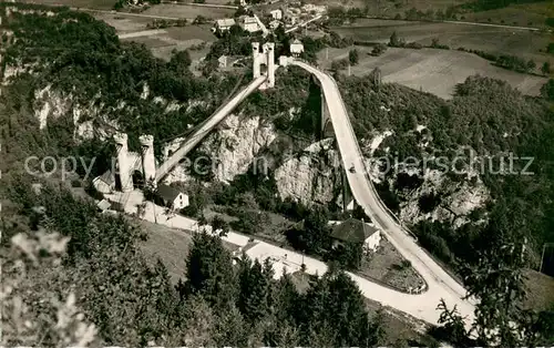 AK / Ansichtskarte Geneve_GE Les Ponts de la Caille Vue aerienne Geneve_GE