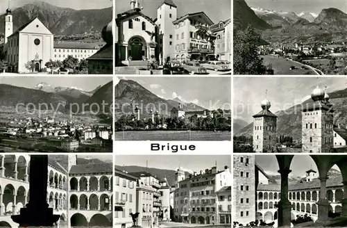 AK / Ansichtskarte Brigue_Brig_VS Orts und Teilansichten Panorama 