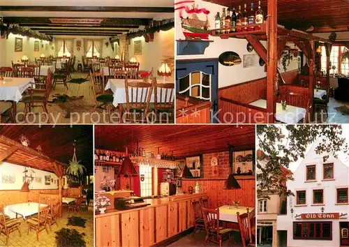 AK / Ansichtskarte Toenning_Nordseebad Restaurant und Cafe Old Toenn Gastraeume Theke Toenning_Nordseebad