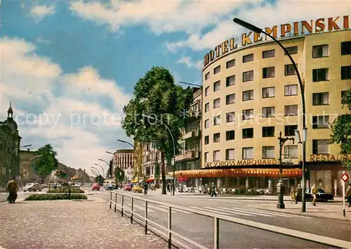 AK / Ansichtskarte Berlin Kurfuerstendamm Hotel Kempinski Berlin