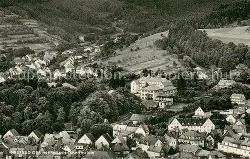 AK / Ansichtskarte Bad_Orb Fliegeraufnahme mit Spessartsanatorium Bad_Orb