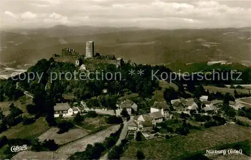 AK / Ansichtskarte Nuerburg Fliegeraufnahme mit der Nuerburg Nuerburg