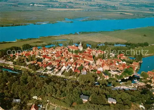 AK / Ansichtskarte Hitzacker_Elbe Altstadt Fliegeraufnahme Hitzacker Elbe