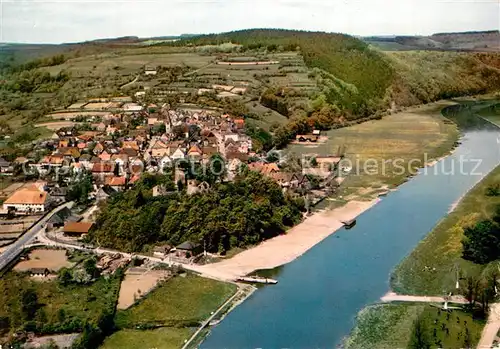 AK / Ansichtskarte Polle_Oberweser Fliegeraufnahme Polle_Oberweser