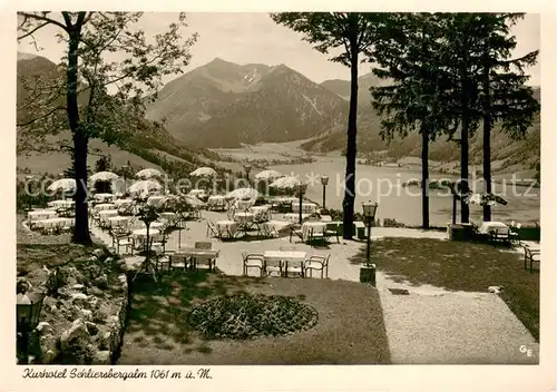 AK / Ansichtskarte Schliersee Kurhotel Schliersbergalm Terrasse Brecherspitze  Schliersee