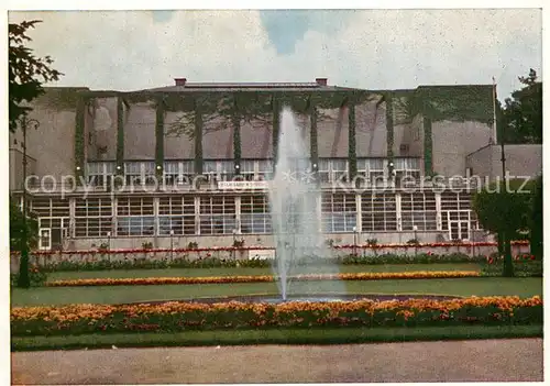 AK / Ansichtskarte Frankfurt_Main Palmengarten Frankfurt Gesellschaftshaus mit Blumenparterre Frankfurt Main