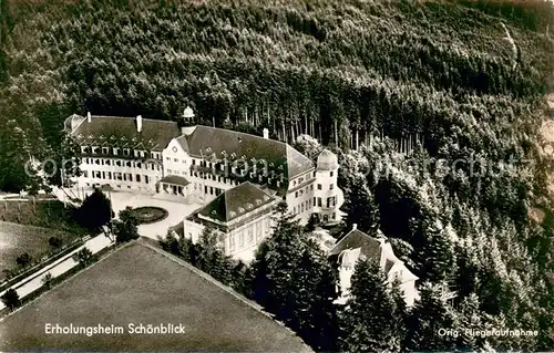 AK / Ansichtskarte Schwaebisch_Gmuend Erholungsheim Schoenblick Original Fliegeraufnahme Schwaebisch Gmuend