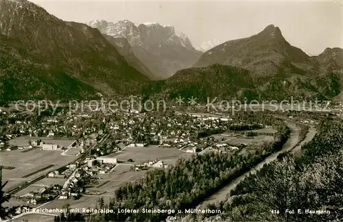 AK / Ansichtskarte Bad_Reichenhall mit Reiteralpe Loferer Steinberge und Muellnerhorn Bad_Reichenhall