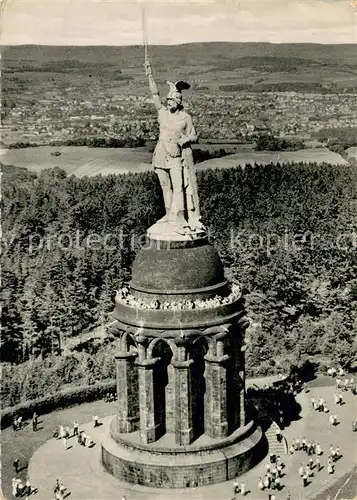 AK / Ansichtskarte Teutoburgerwald Hermannsdenkmal Fliegeraufnahme Teutoburgerwald